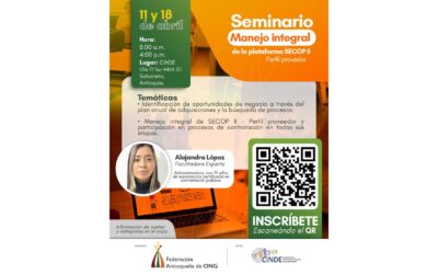 Invitación al Seminario de Manejo Integral de la Plataforma SECOP II